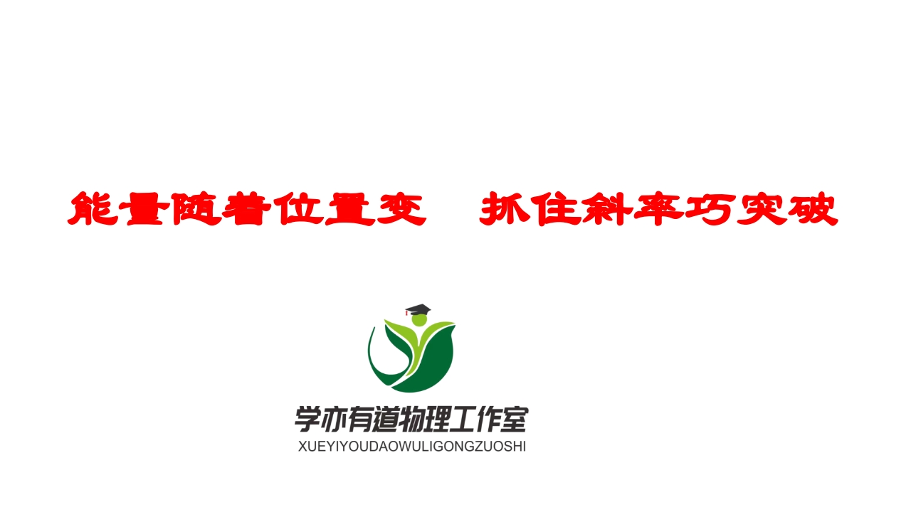 178能量随着位置变　抓住斜率巧突破